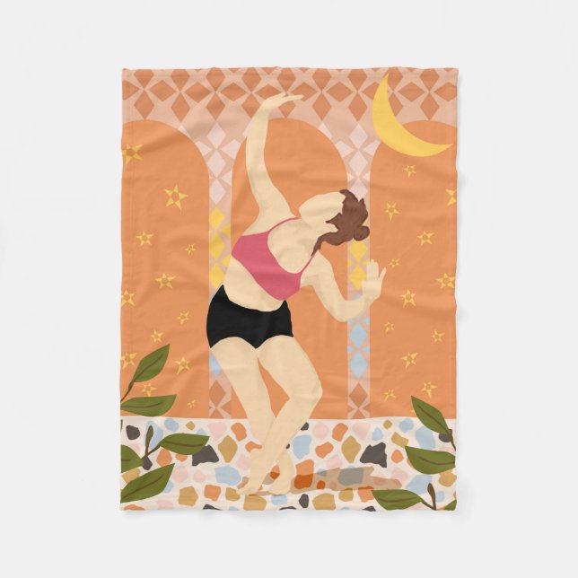 Manta Polar Baile bajo la luz de la luna (Anverso)