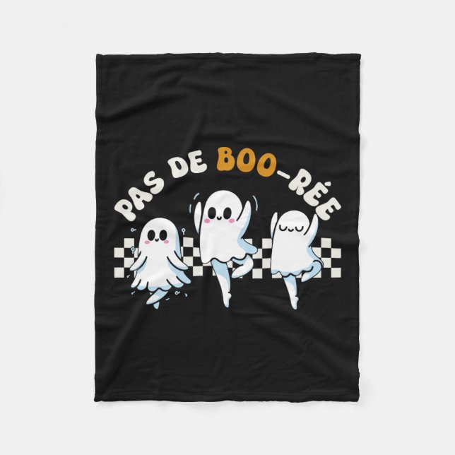Manta Polar Baile Fantasma Fantasma Halloween (Anverso)