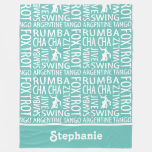 Manta Polar Baile personalizado de salón de baile