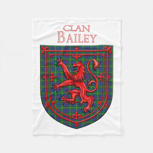 Manta Polar Bailey Tartan Scottish Plaid Lion Rampant (Anverso)