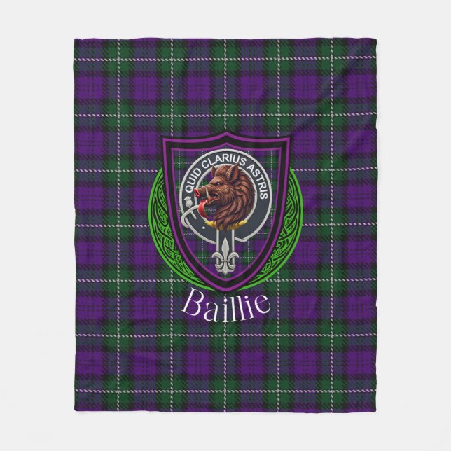 Manta Polar Baillie Scottish Clan Tartan Crest (Anverso)