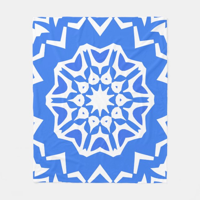 Manta Polar Baldosas de cerámica azulejo portugal. Viñeta sin  (Anverso)