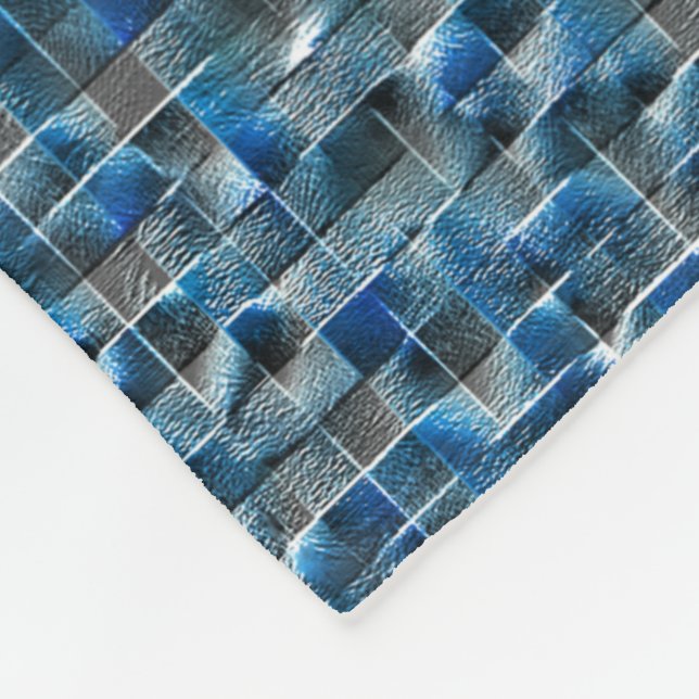 Manta Polar Baldosas de cerámica rústica azul gris con defecto (Esquina)