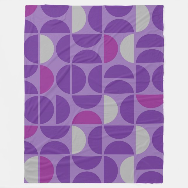 Manta Polar Baldosas Regales De Mediados Del Siglo (Anverso)