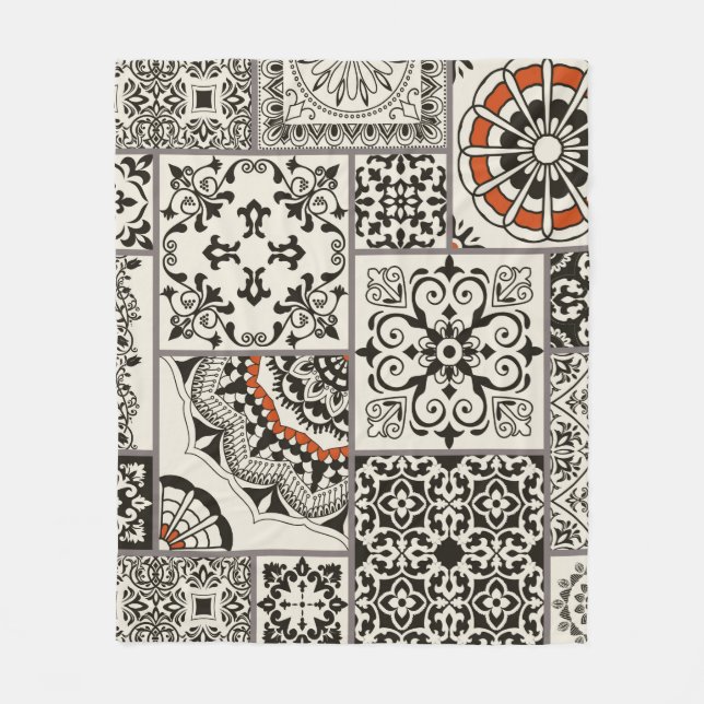 Manta Polar Baldosas sin costura con el Islam, el árabe, el in (Anverso)