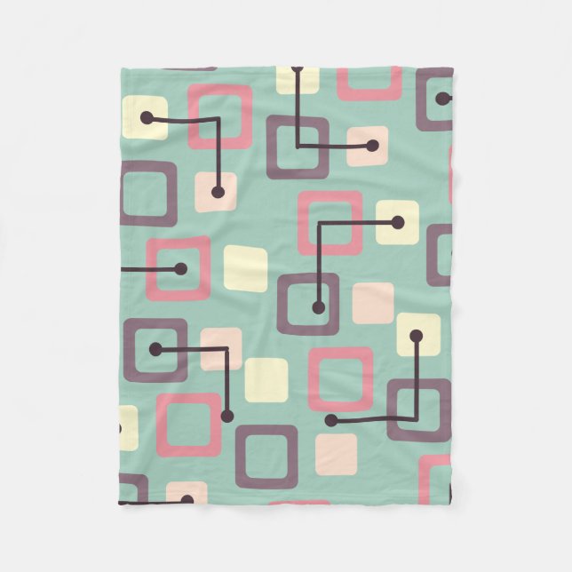 Manta Polar Baldosas y plazas antiguas de los años 50 (primave (Anverso)