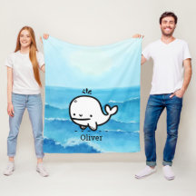 Ballena bebé adorable - Kawaii Sea Creature Line A