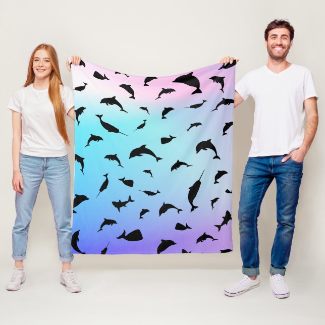 Manta Polar ballena de tiburón de pez sombra en el océano degr (In situ)