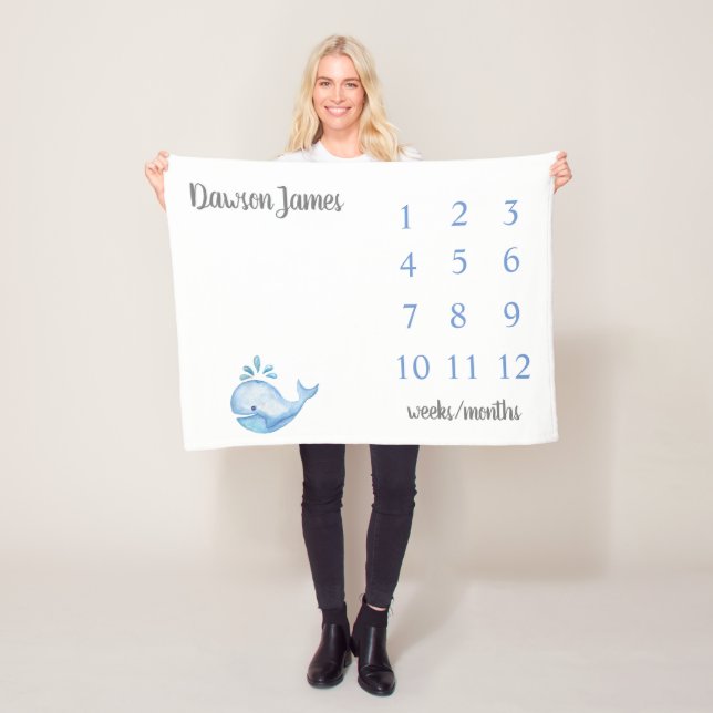 Manta Polar Ballena Milesstone Blaket (In situ)