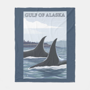 Manta Polar Ballenas #1 - el golfo de Alaska de la orca