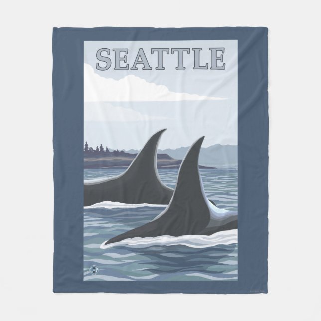 Manta Polar Ballenas #1 - Seattle, Washington de la orca (Anverso)