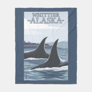 Manta Polar Ballenas #1 - Whittier, Alaska de la orca
