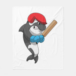 Manta Polar Ballenas asesinas en Cricket con bate de críquet