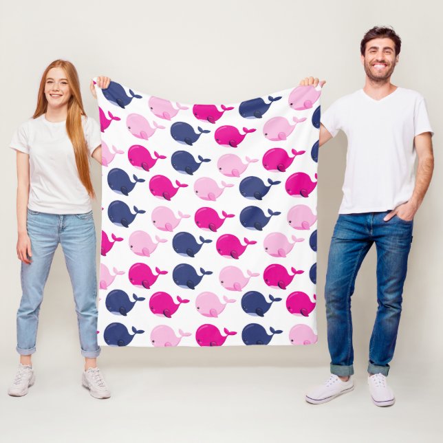 Manta Polar Ballenas, Patrón De Ballenas, Animales Marinos (In situ)