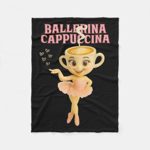 Manta Polar Ballerina Cappuccina Italiana Brainrot Meme Kids G