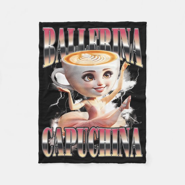Manta Polar Ballerina Capuchina Funny Italiano Brainrot Meme H (Anverso)
