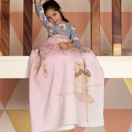 Manta Polar Ballerina Cute Chica Rosa Moderno