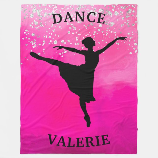 Manta Polar Ballerina Dance Pink Ombre Sparkle (Anverso)