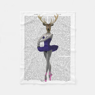 Manta Polar Ballerina Deer en azul