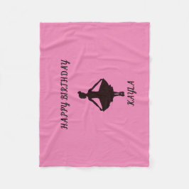 Manta Polar Ballerina feliz cumpleaños personalizado faja mant