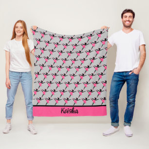 Manta Polar Ballerina negra personalizada