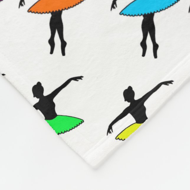 Manta Polar Ballerina Neon Tutus Silhouette Ballet Dancers (Esquina)