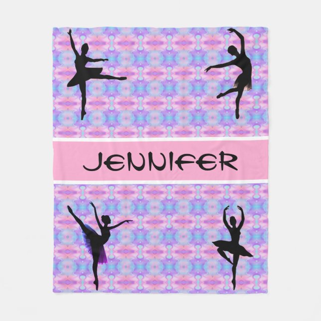 Manta Polar Ballerina Pastel Dance Fleece Blanket (Anverso)