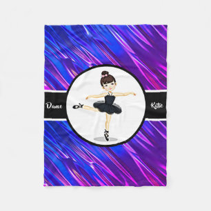 Manta Polar Ballet de Baile Azul/Morado Chicas Ballerina