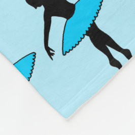 Manta Polar Ballet de la bailarina Blue Ballerina Silhouettes