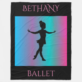 MANTA POLAR BALLET FLEECE BLANKET. NOMBRES PERSONALIZADOS DISP