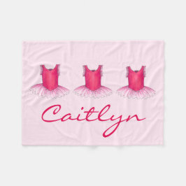 Manta Polar Ballet rosa Tutu bailarina de balanza personalizad