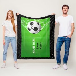 Manta Polar Balón de fútbol en la red