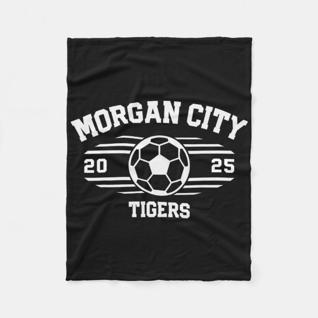 Manta Polar Balón de fútbol Morgan City Tigers 2025  (Anverso)