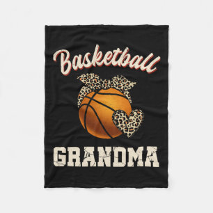 Manta Polar Baloncestista Abuela Leopard Baloncestista