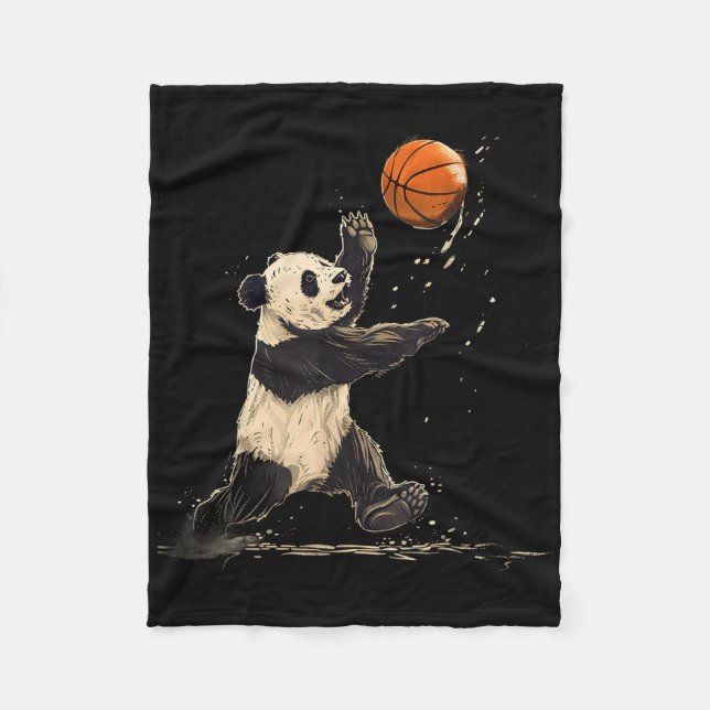 Manta Polar Baloncesto Baloncesto Baloncesto Lover Panda Bear  (Anverso)
