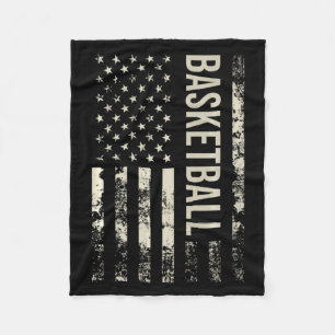 Manta Polar Baloncesto bandera estadounidense vintage premium