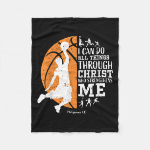 Manta Polar Baloncesto Cristiano Puedo Hacer Todas Las Cosas A