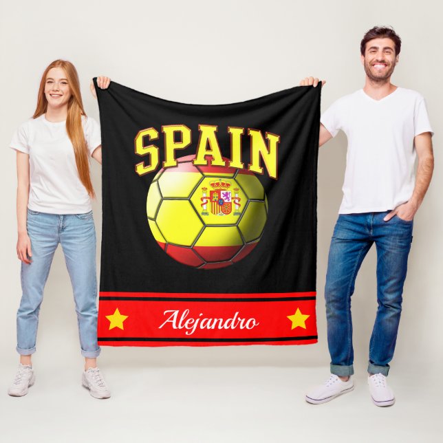 Manta Polar Baloncesto de Bandera Española de España | Nombre (In situ)