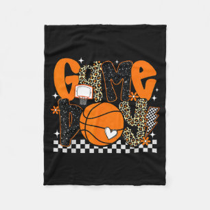 Manta Polar Baloncesto de Día de Juego a Cuadros Camisetas Ama