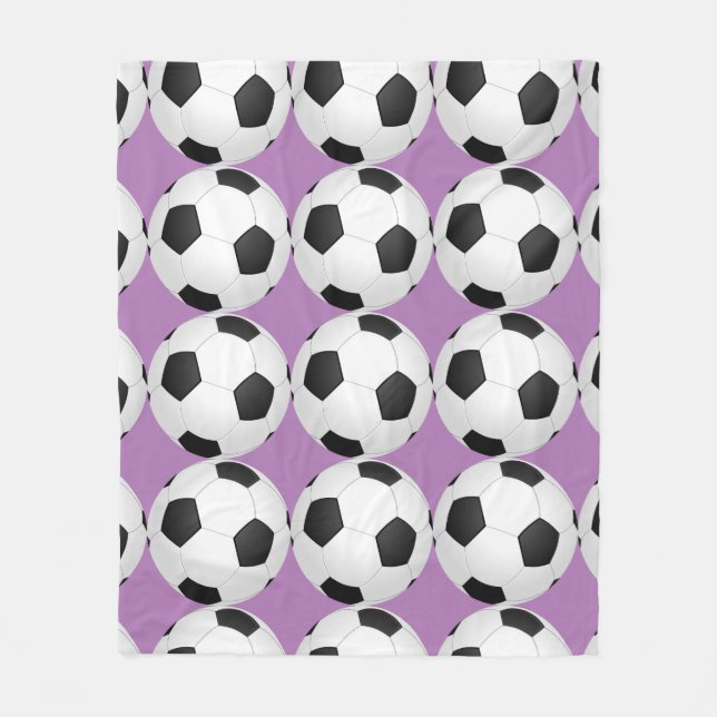 Manta Polar Baloncesto de fútbol Chica Jugador Fleece Blanket (Anverso)