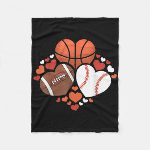 Manta Polar Baloncesto Deportivo Corazones Fútbol Béisbol Béis