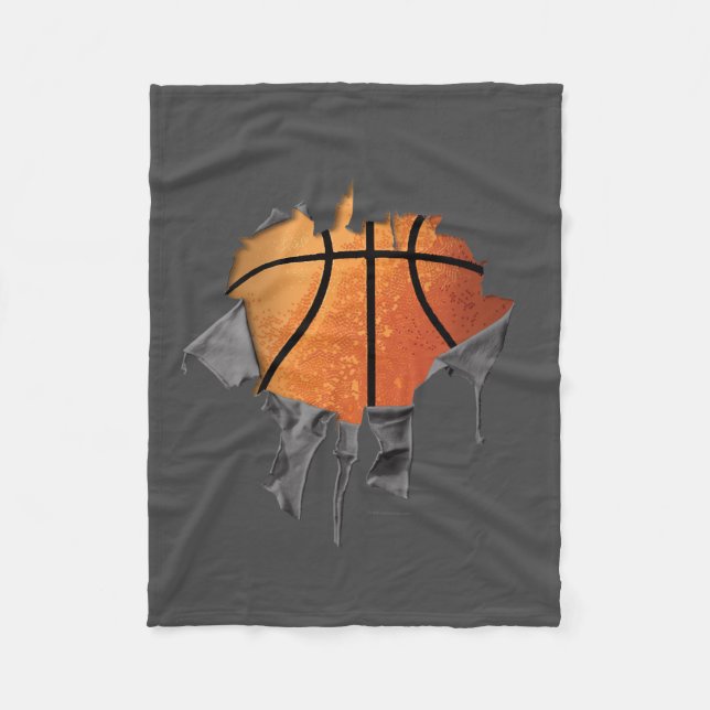 Manta Polar Baloncesto desgarrado (Anverso)