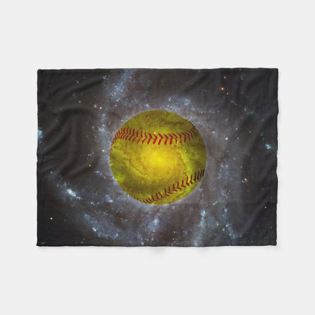 Manta Polar Baloncesto en el espacio Singular Funda de Fleece  (Frente (Horizontal))