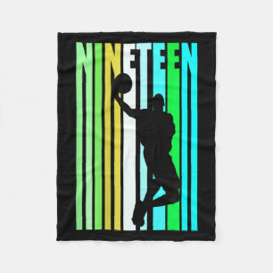 Manta Polar Baloncesto femenino cumpleaños 19 niño masculino p