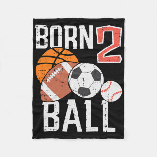 Manta Polar Baloncesto Fútbol Nacido Cumpleaños 2º Niño Toddle
