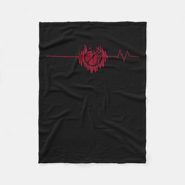 Manta Polar Baloncesto Heartbeat - Dribble (Anverso)