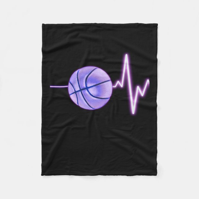 Manta Polar Baloncesto Heartbeat - El baloncesto más divertido (Anverso)