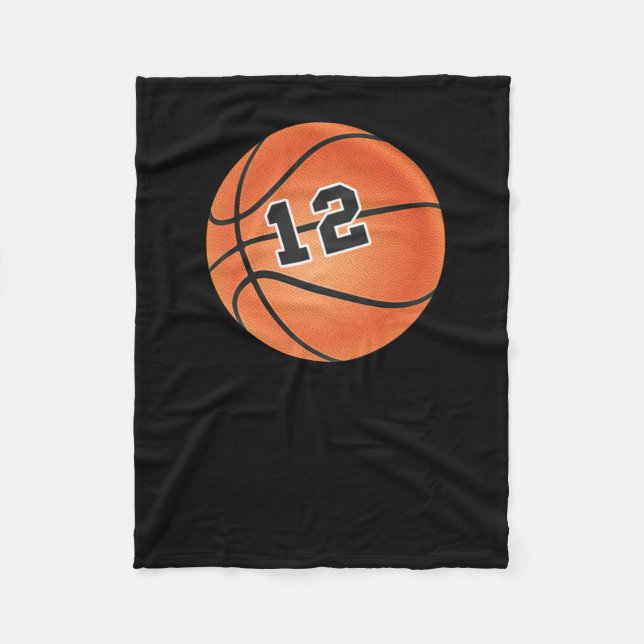 Manta Polar Baloncesto Número 12 (Anverso)