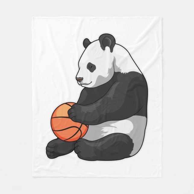 Manta Polar Baloncesto Panda (Anverso)