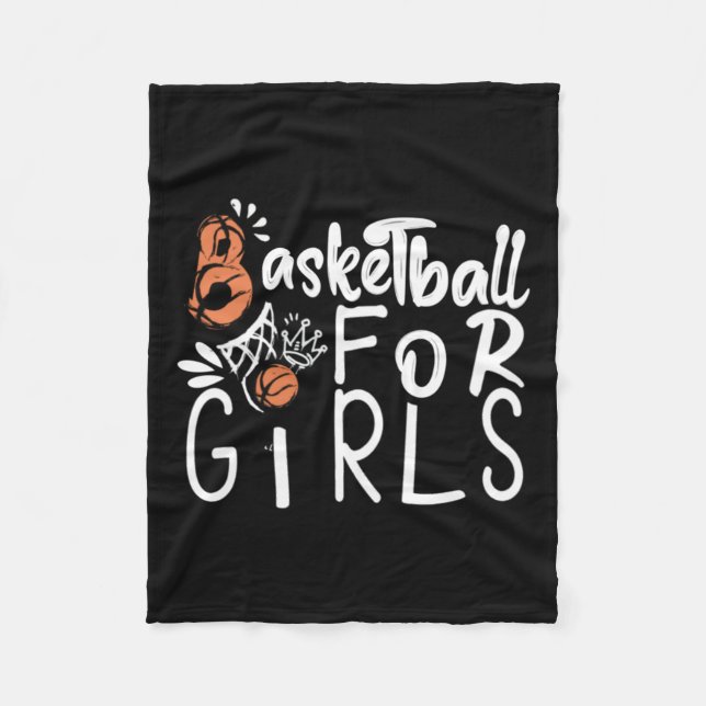 Manta Polar Baloncesto Para Chicas (Anverso)